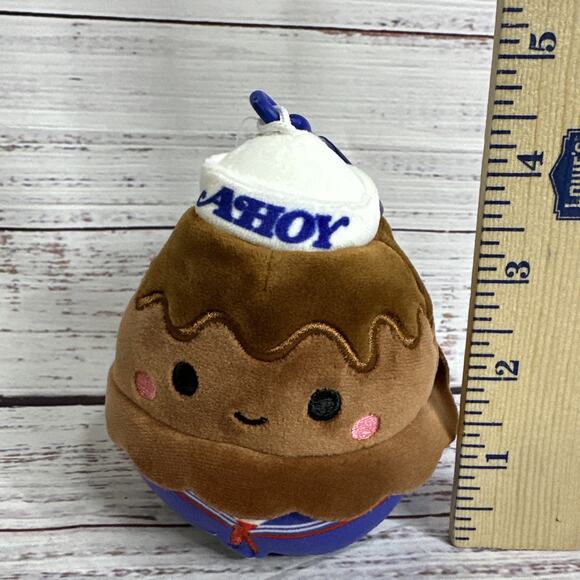 Squishmallows Netflix Stranger Things Chocolate Pudding Clip Bag Charm Plush New - Picture 4 of 7